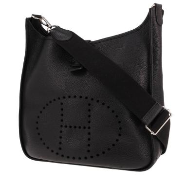 Borsa a tracolla Hermès  Evelyne 29 cm in pelle togo nera