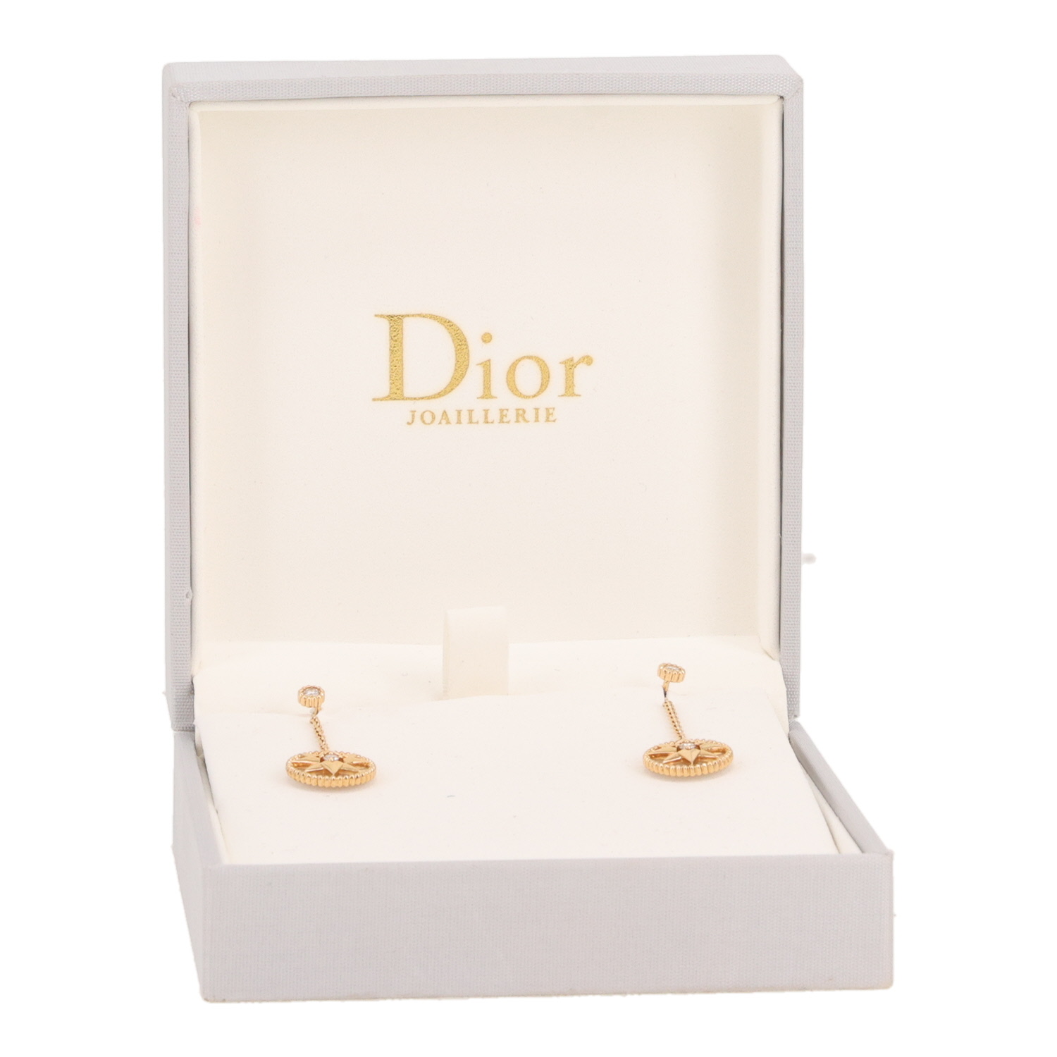 Dior Rose des vents earrings in yellow gold, mother of pearl and diamond - Detail D2