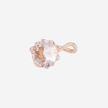 Bague Dior Oui en or rose et morganite
