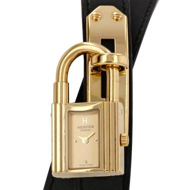 Reloj Hermès Montre Kelly de oro chapado Ref: Hermès - KE1.201  Circa 1990