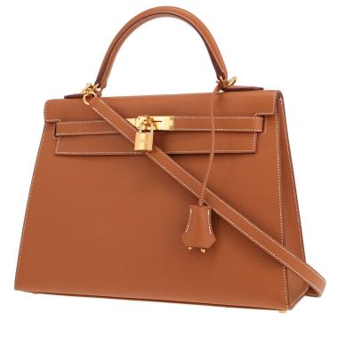 Hermès Kelly 32 cm handbag in gold Epsom leather