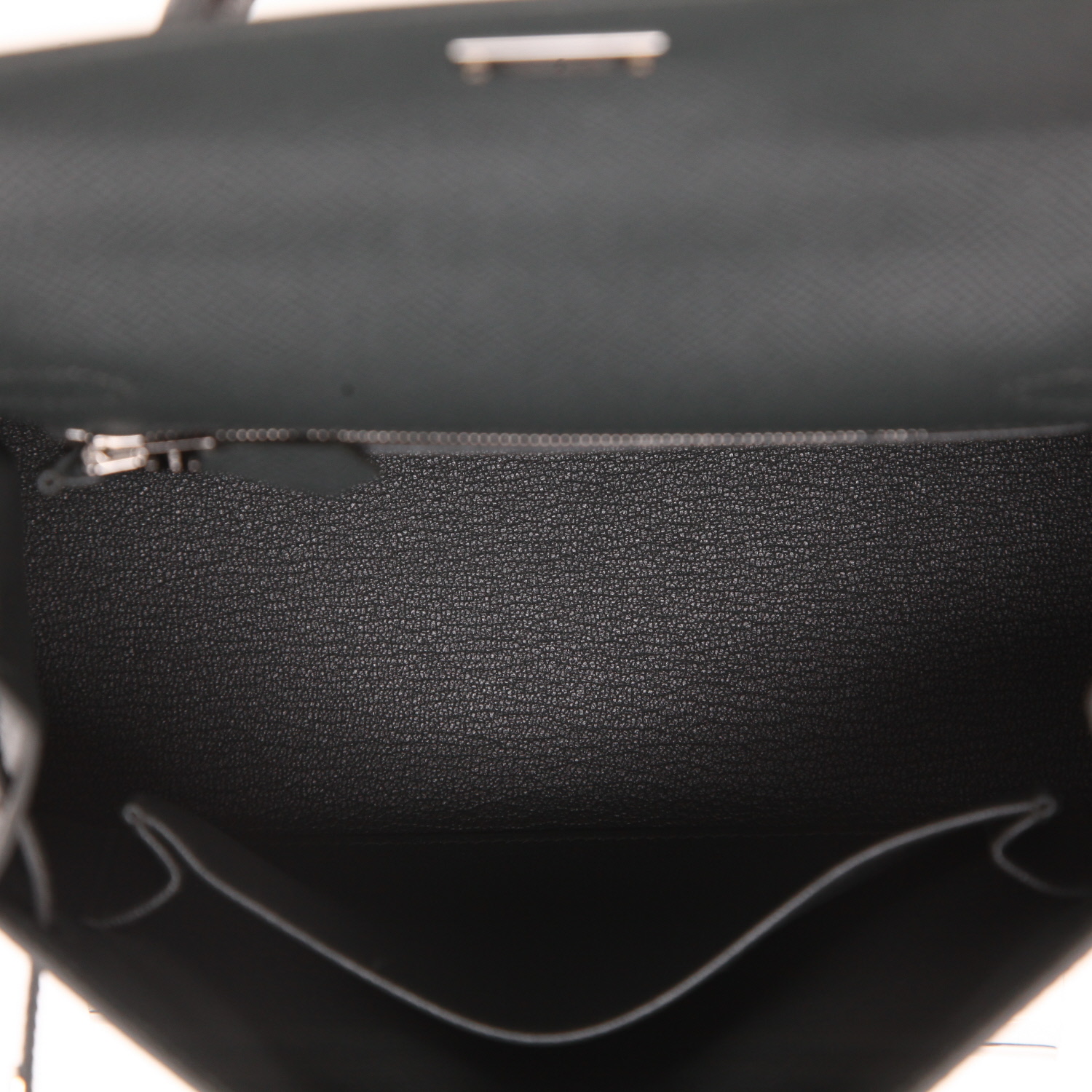 Hermès  Kelly 25 cm handbag  in Vert Mangrove epsom leather - Detail D3