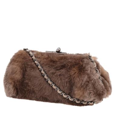 Bolso joya Chanel   en piel marrón