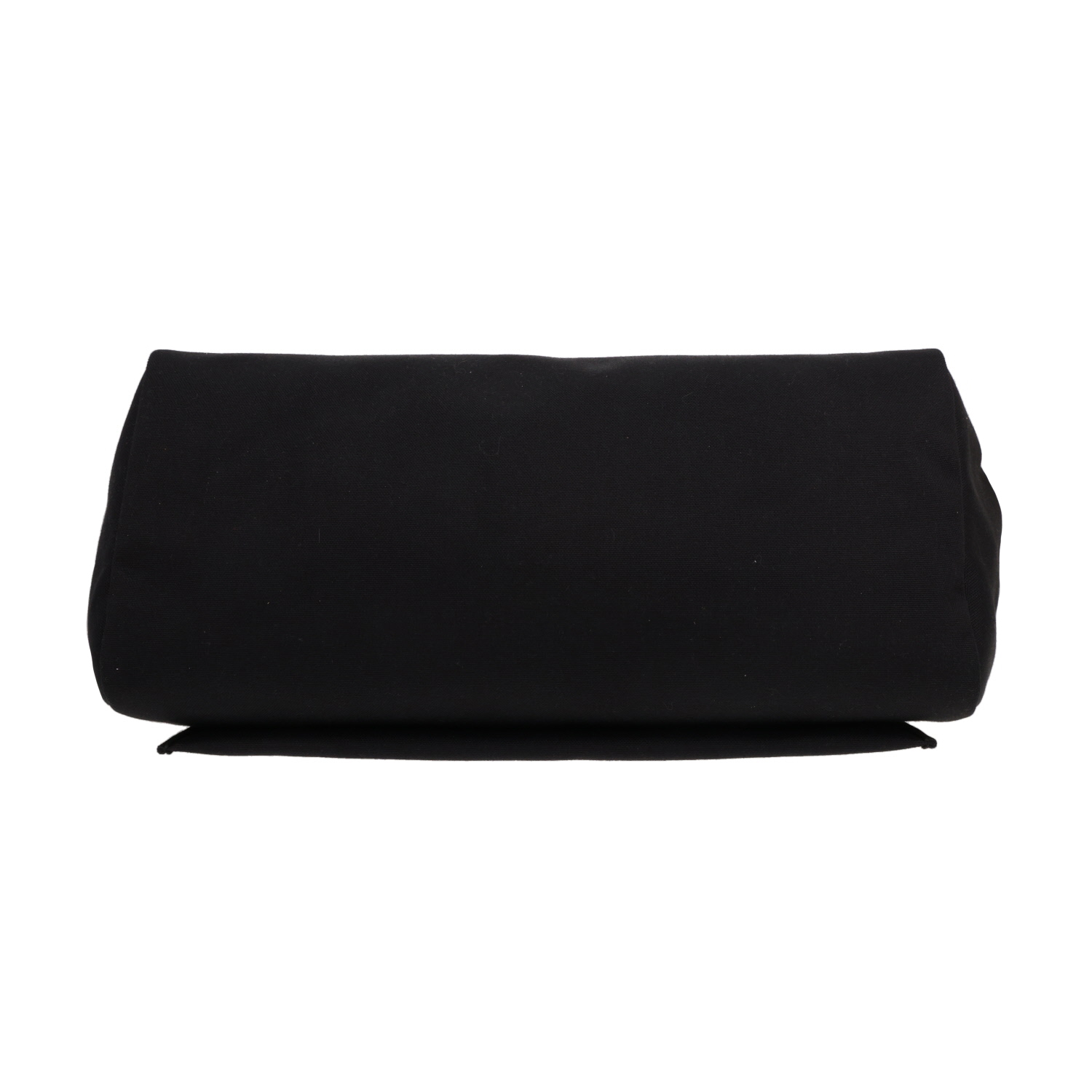 Bolsa de viaje Hermès  Herbag en lona negra y cuero negro - Detail D1