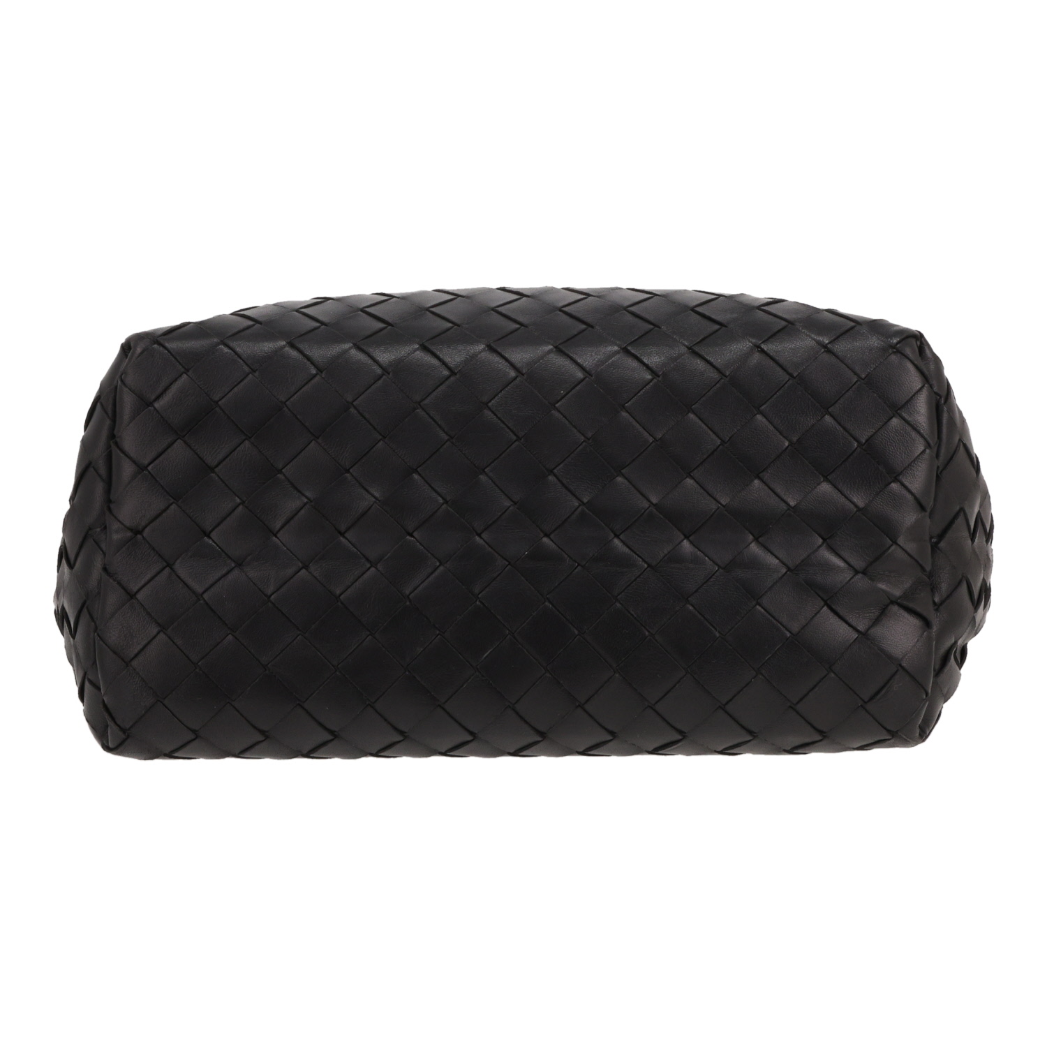 Shopping bag Bottega Veneta   in pelle intrecciata nera - Detail D1