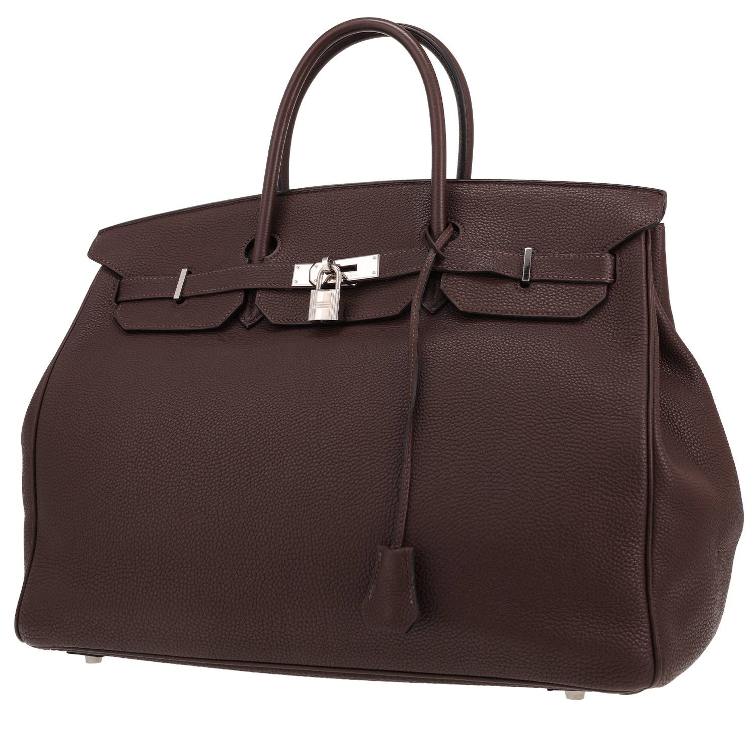 Hermès Birkin 40 cm Togo Marron 2008 d’occasion Hermès Birkin 40 cm Togo Marron 2008 d’occasion