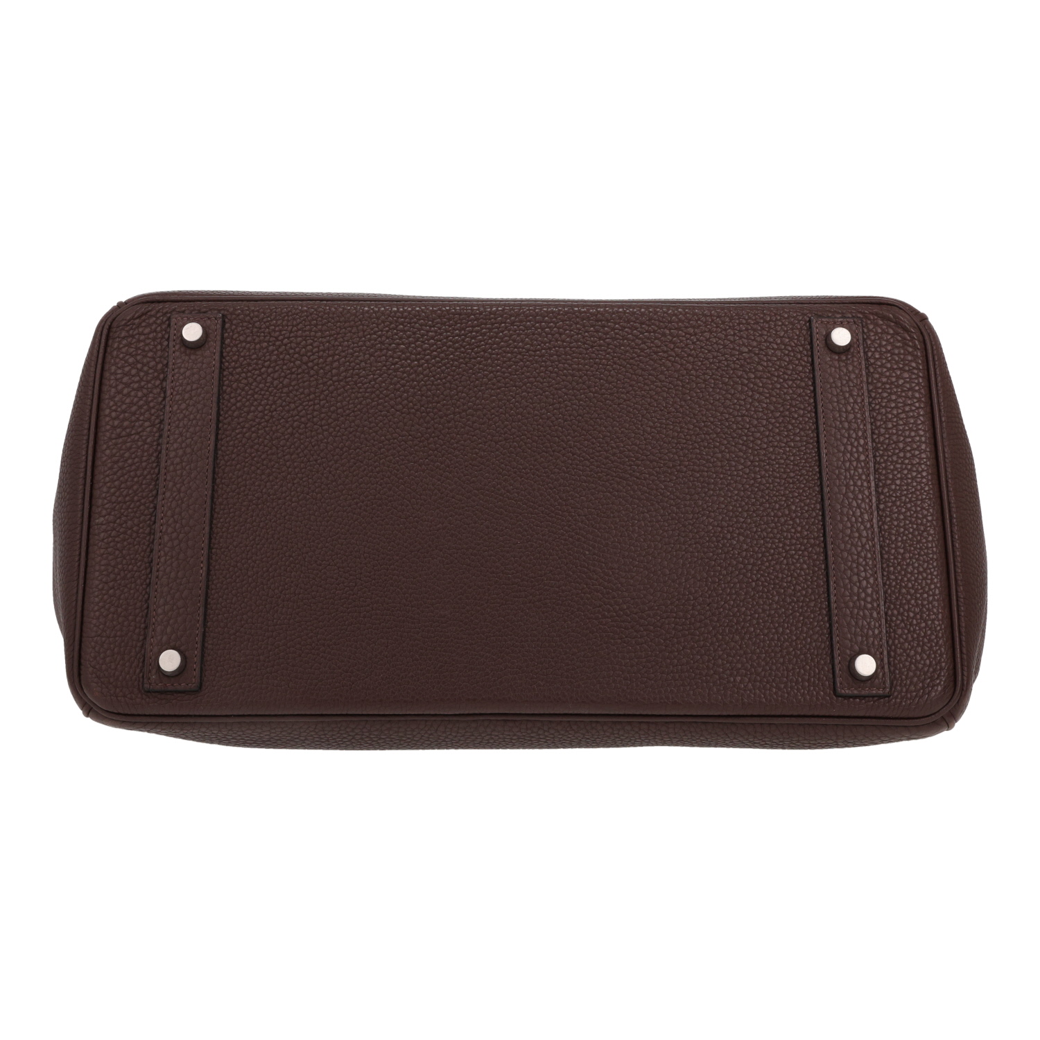 Bolso Hermès Birkin de 40 cm en piel Togo marrón - Detail D1