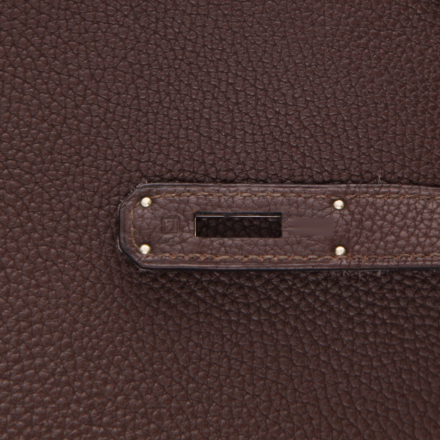 Borsa Hermès Birkin da 40 cm in pelle Togo marrone - Detail D4