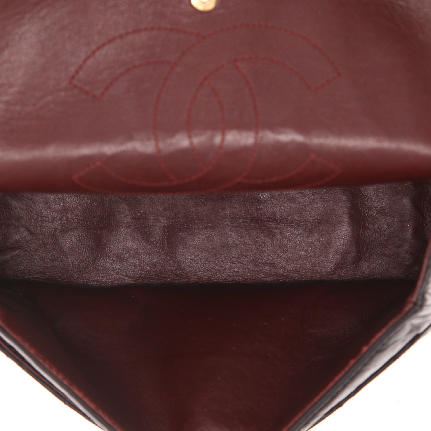 Sac bandoulière Chanel  2.55 moyen modèle  en cuir matelassé noir - Detail D3