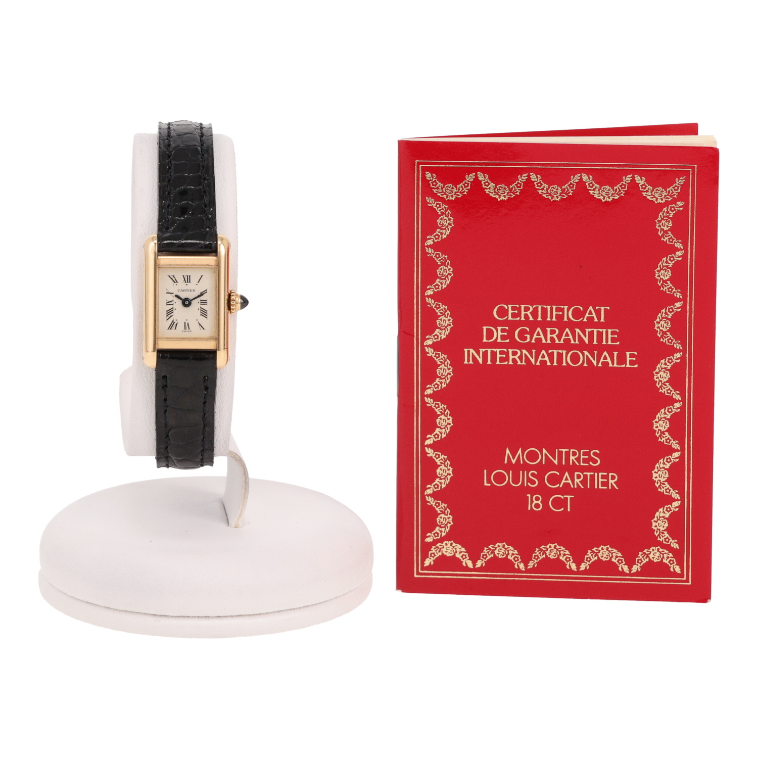Reloj Cartier Tank Louis Cartier mini  de oro amarillo Ref.: Cartier - 828001  Hacia 1992 - Detail D2