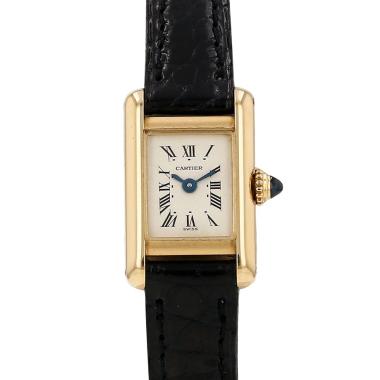 Orologio Cartier Tank Louis Cartier mini in oro giallo, rif.: Cartier - 828001, intorno al 1992