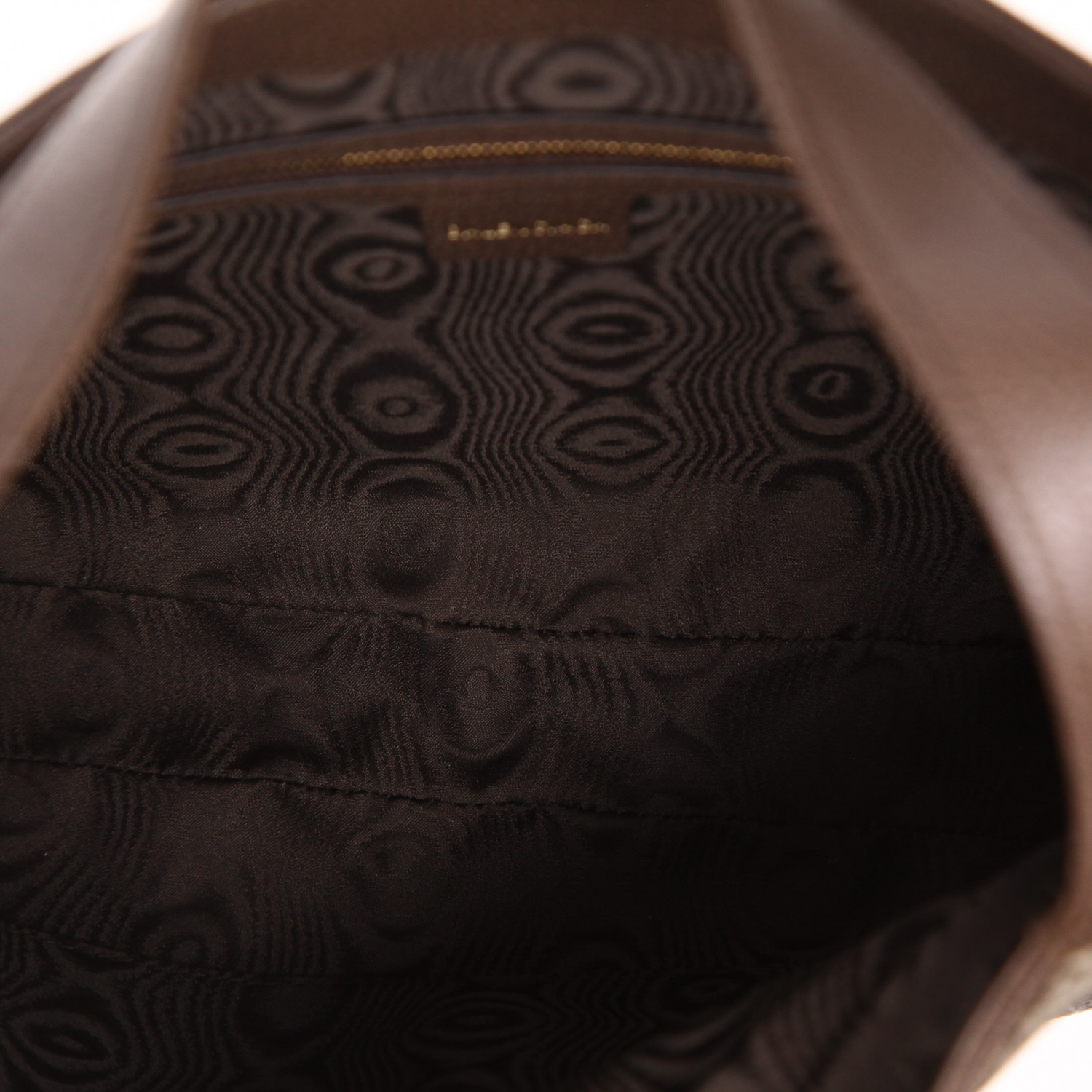 Balenciaga  x Gucci Jackie shoulder bag  in beige logo canvas  and brown leather - Detail D3