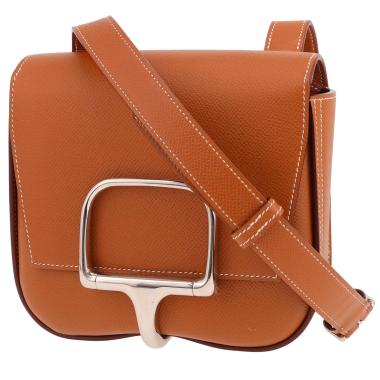 Borsa a tracolla Hermès  Della Cavalleria in pelle Epsom gold