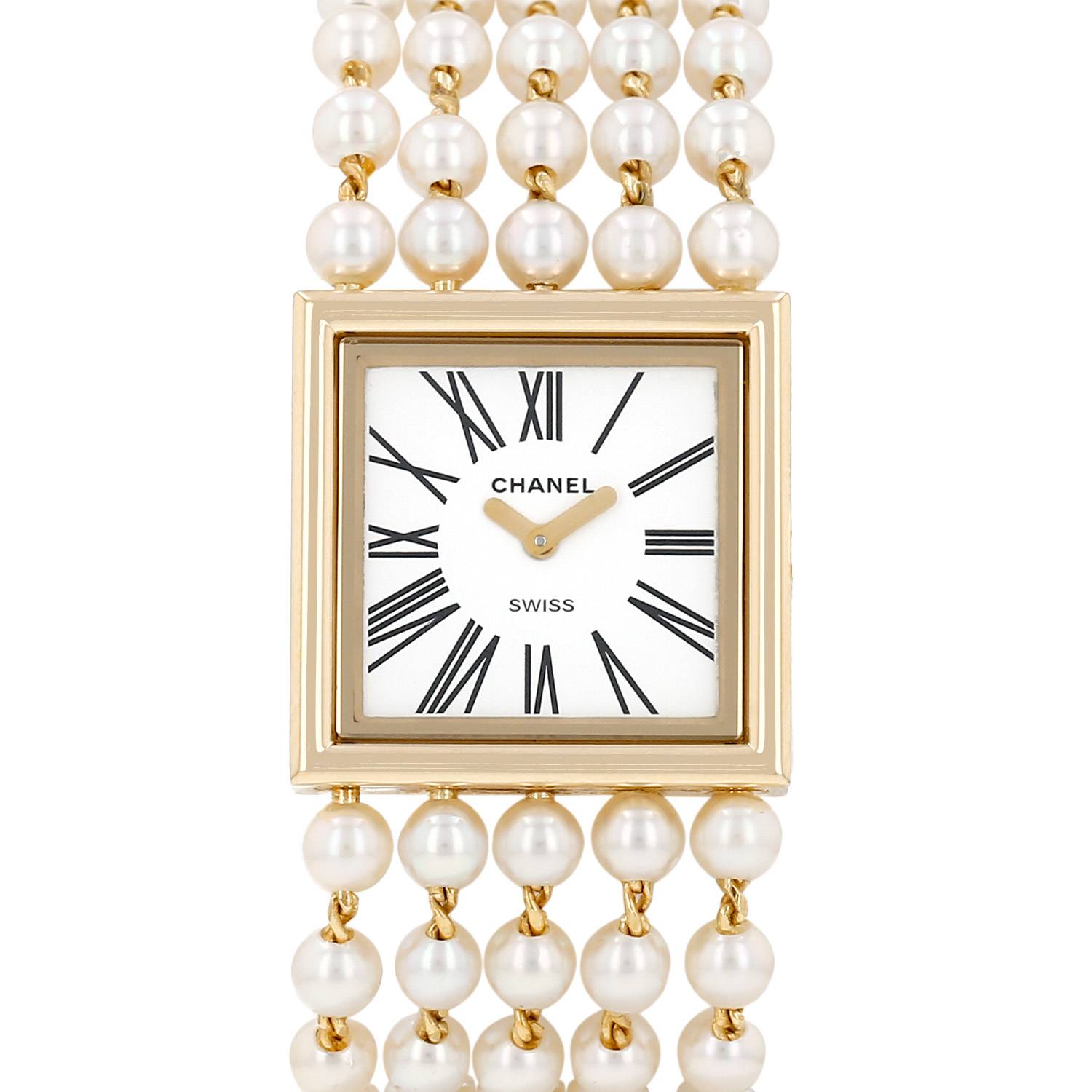 Montre Chanel Mademoiselle en or jaune Vers 1990