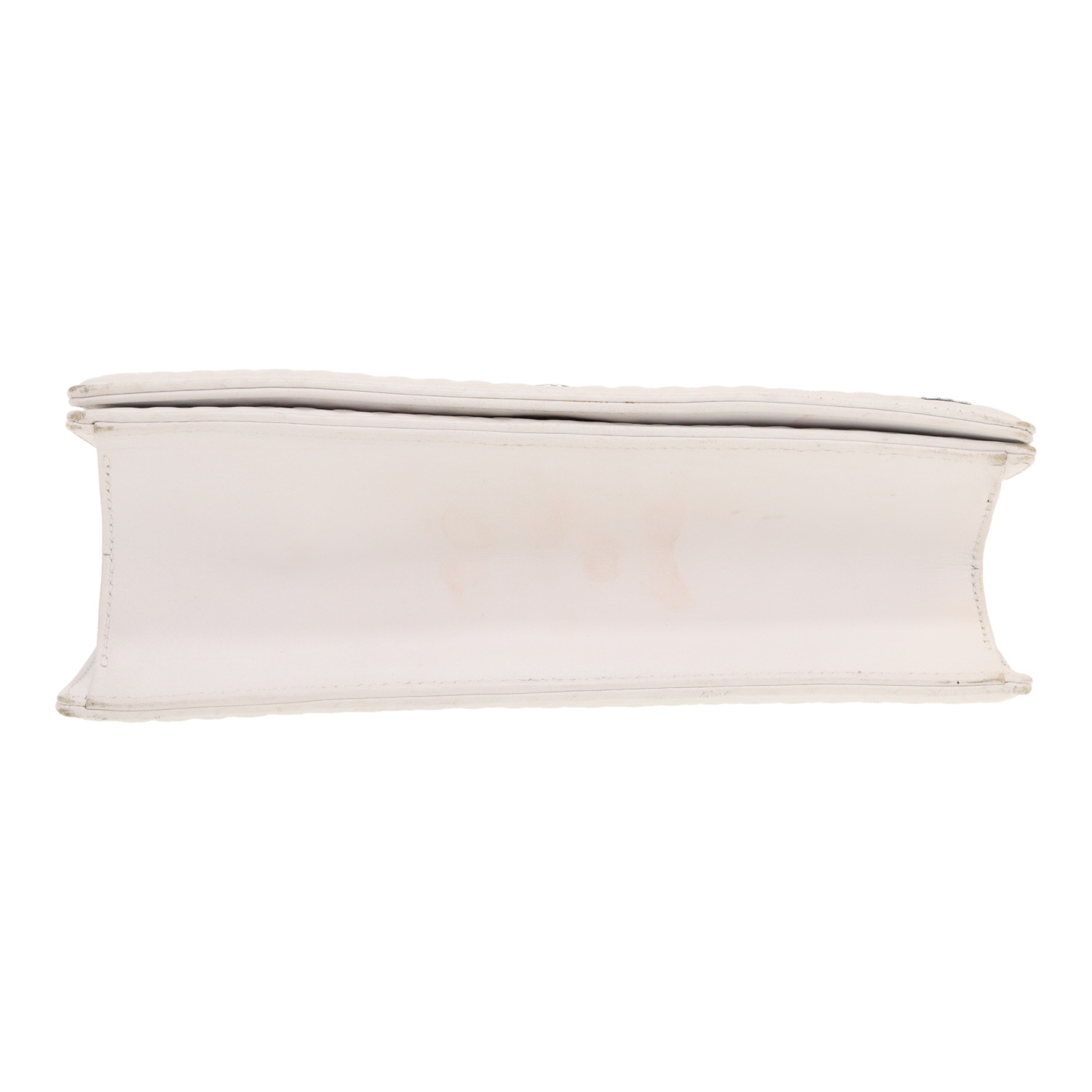 Sac bandoulière Dior  Diorama en cuir blanc - Detail D1