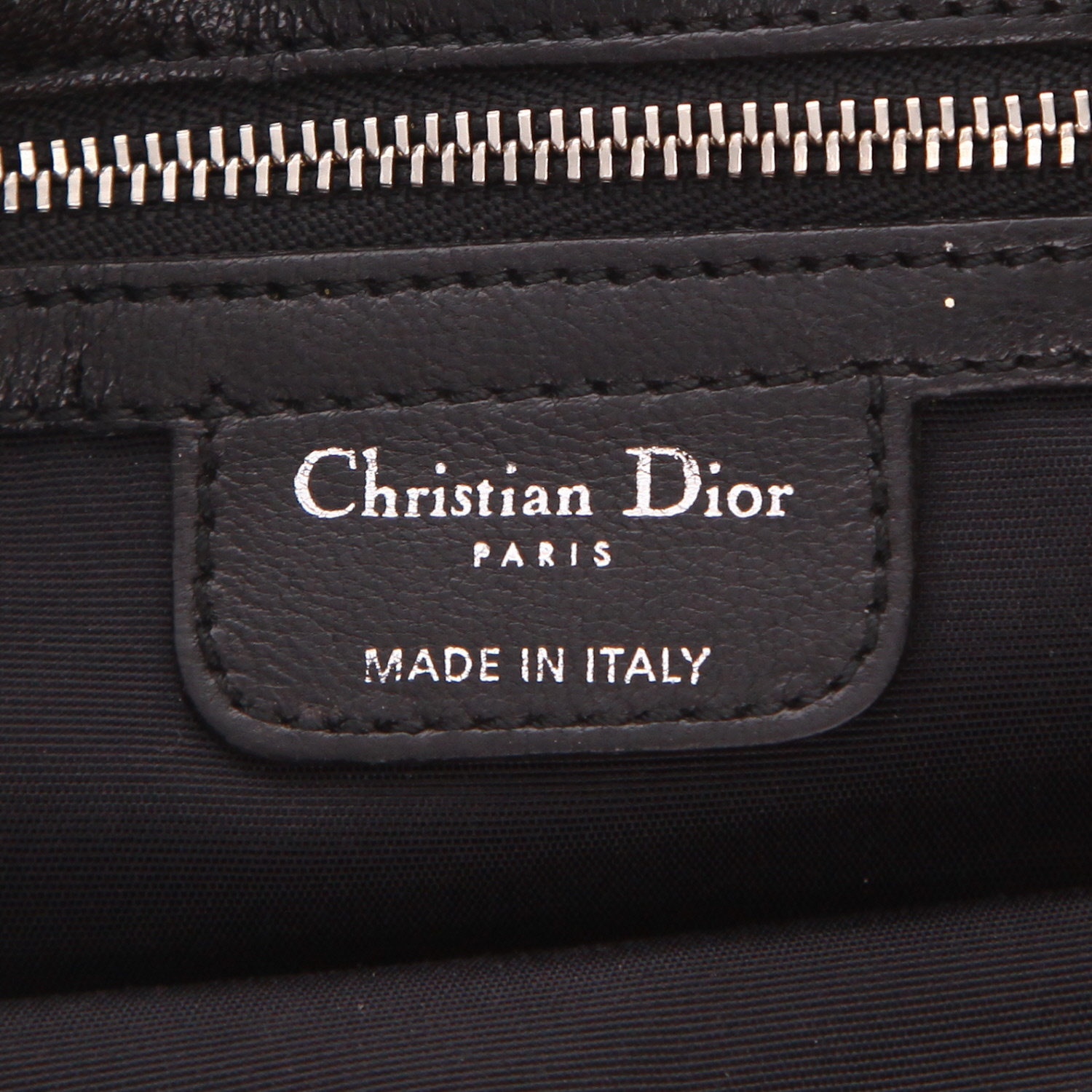 Bolso de mano Dior  Rendez-vous en cuero cannage negro - Detail D2