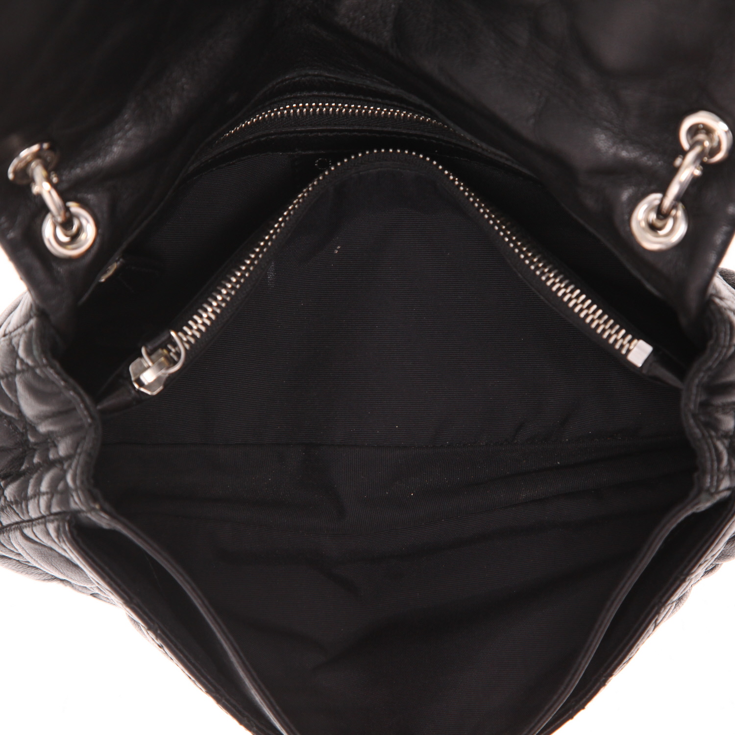 Bolso de mano Dior  Rendez-vous en cuero cannage negro - Detail D3