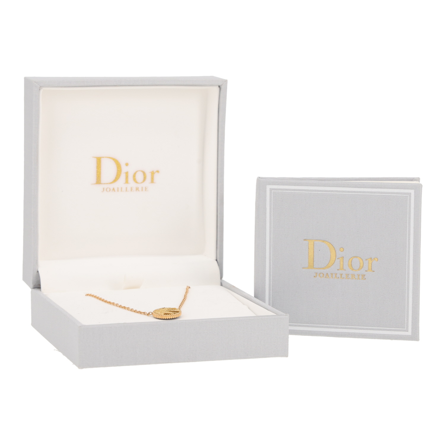 Collier Dior Rose Céleste en or jaune, or blanc, nacre, onyx et diamant - Detail D2