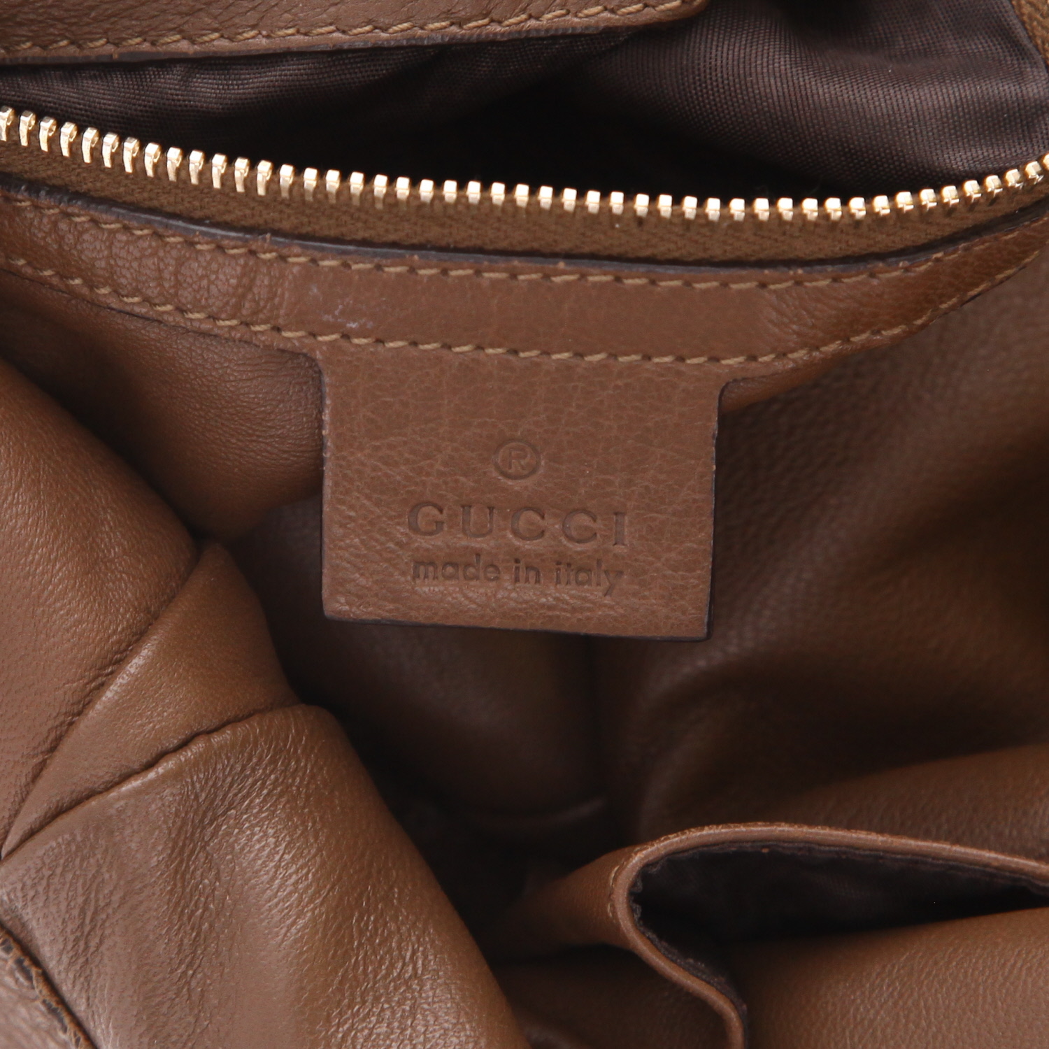 Sac à main Gucci  G-Wave en python marron - Detail D2