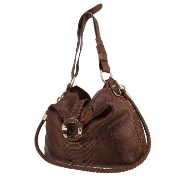 Gucci  G-Wave handbag  in brown python