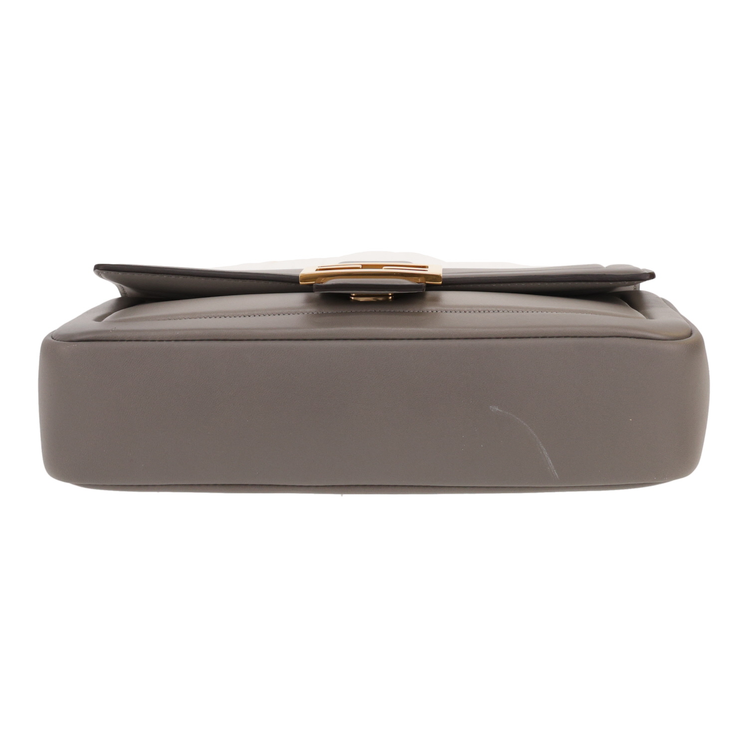 Borsa a tracolla Fendi  Baguette in pelle grigia - Detail D1