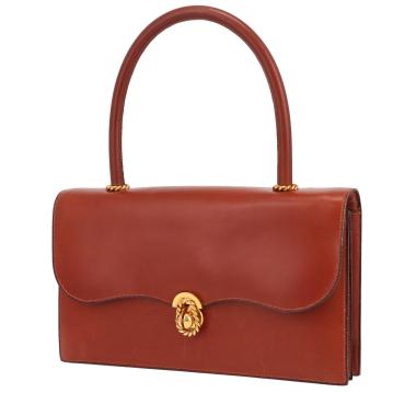 Bolso de mano Hermès  Escale en cuero box rojo ladrillo