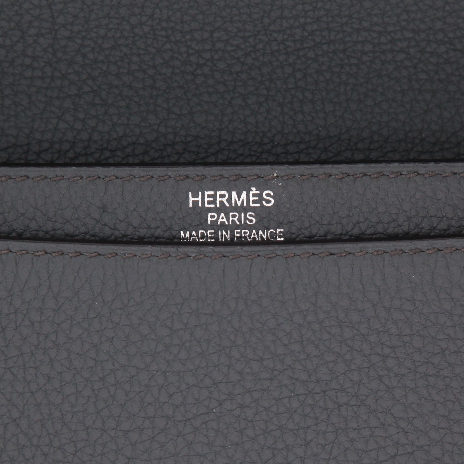 Borsa portadocumenti Hermès  Sac à dépêches in pelle togo grigia - Detail D2