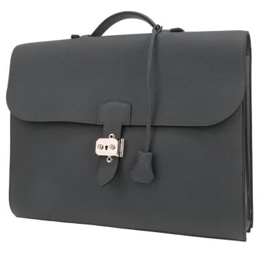 Hermès  Sac à dépêches briefcase  in grey togo leather