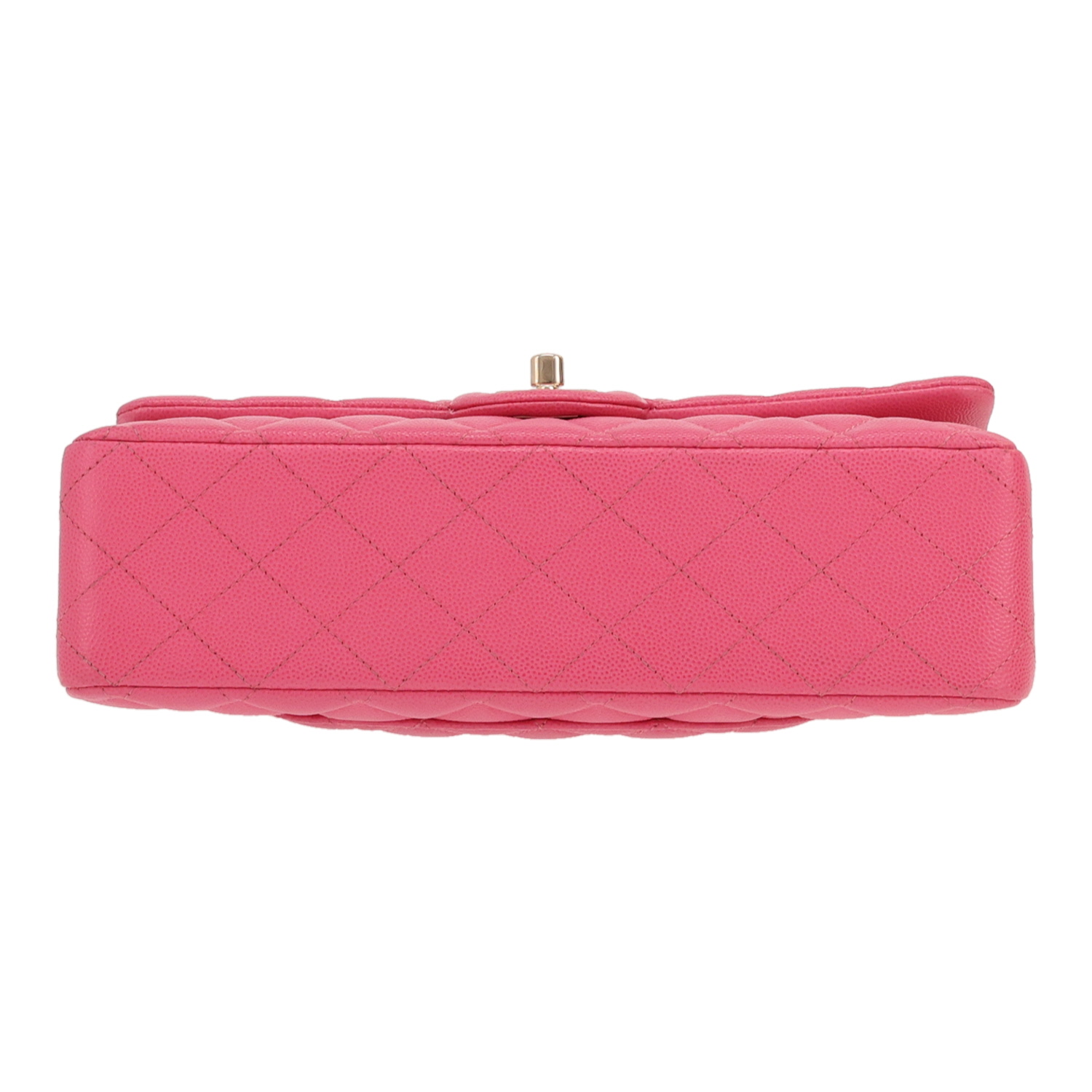 Bolso de mano Chanel  Timeless Classic en cuero granulado acolchado rosa - Detail D1