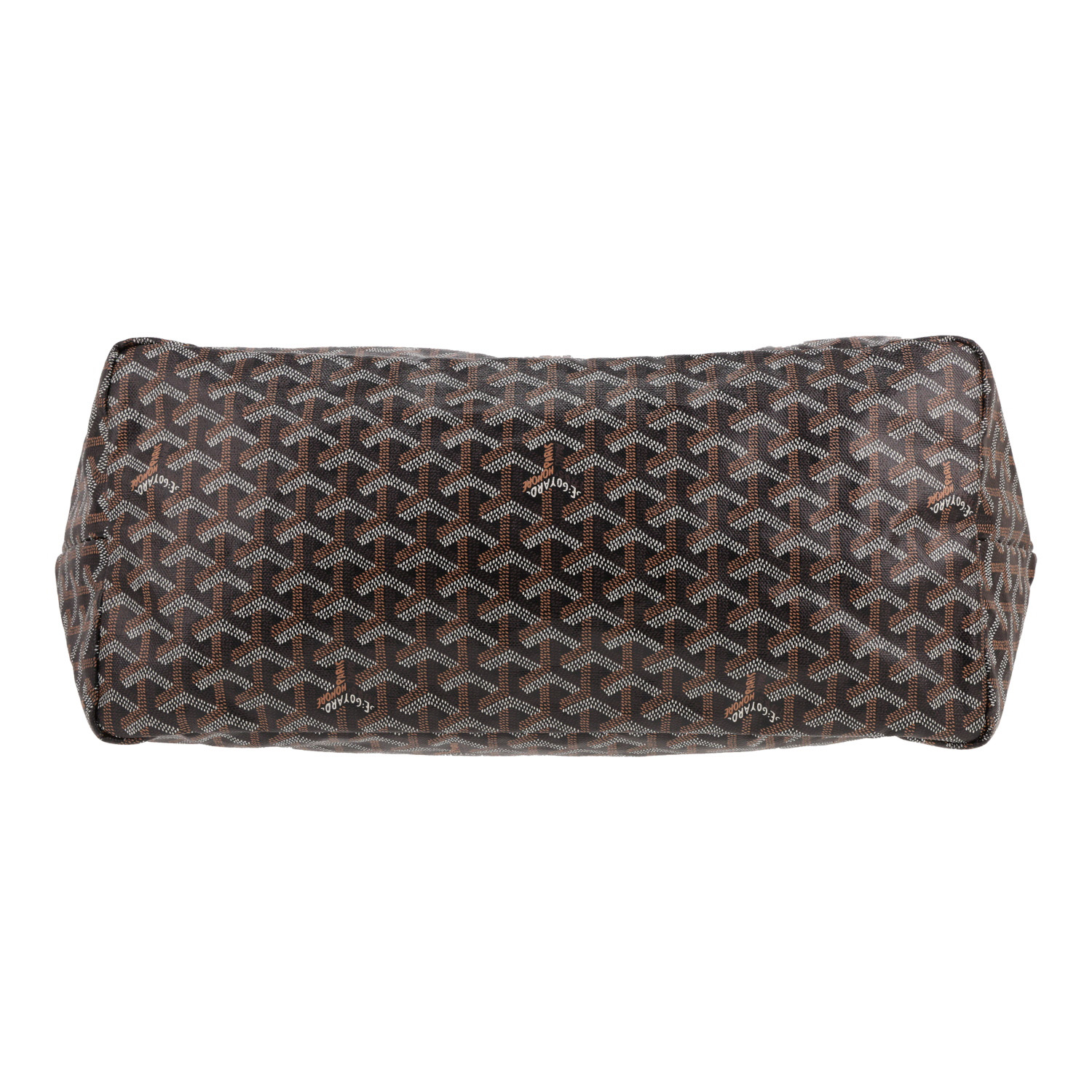 Goyard Saint-Louis large tote bag in black Goyardine canvas and black leather - Detail D1