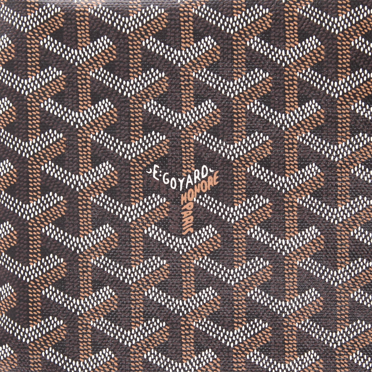 Borsa shopping Goyard Saint-Louis, modello grande, in tela Goyardine nera e pelle nera - Detail D2