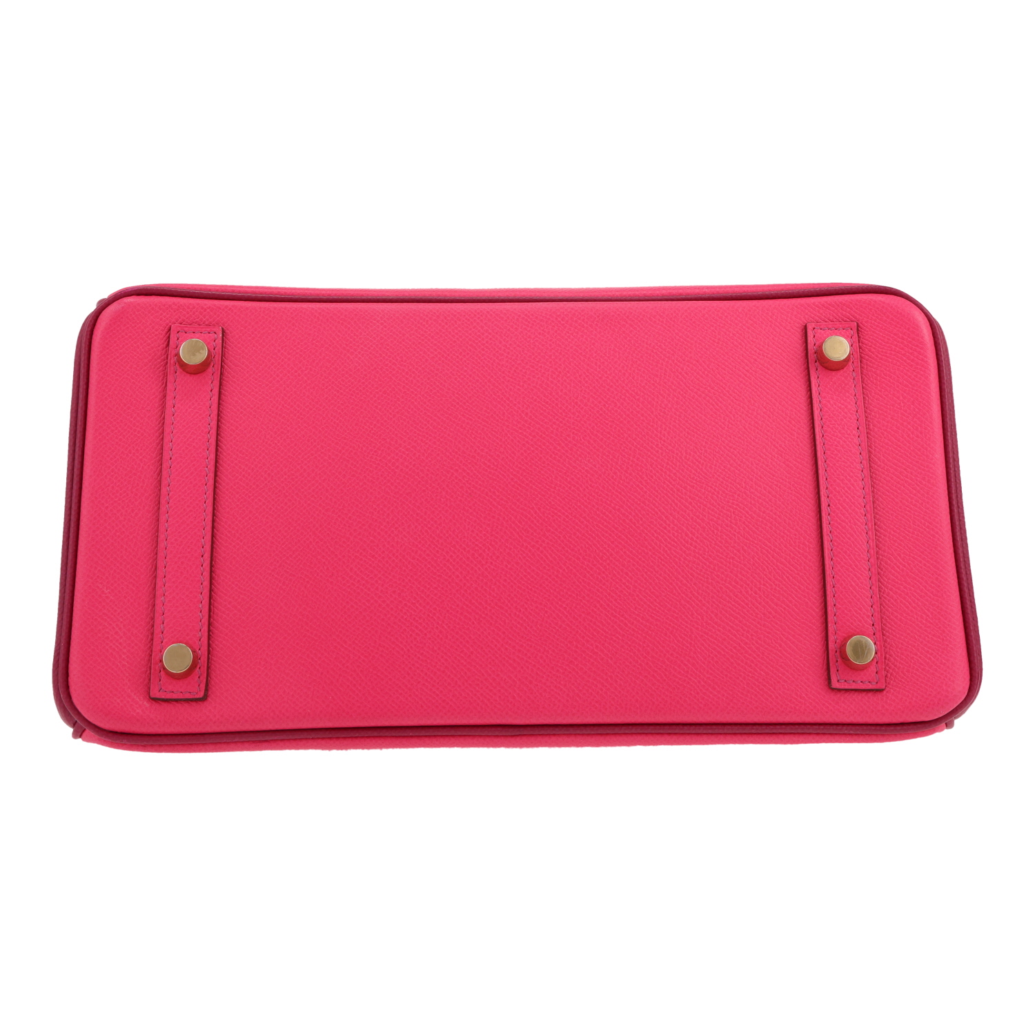 Hermès  Birkin 30 cm handbag  in Rose Shocking and pink Tosca epsom leather - Detail D1