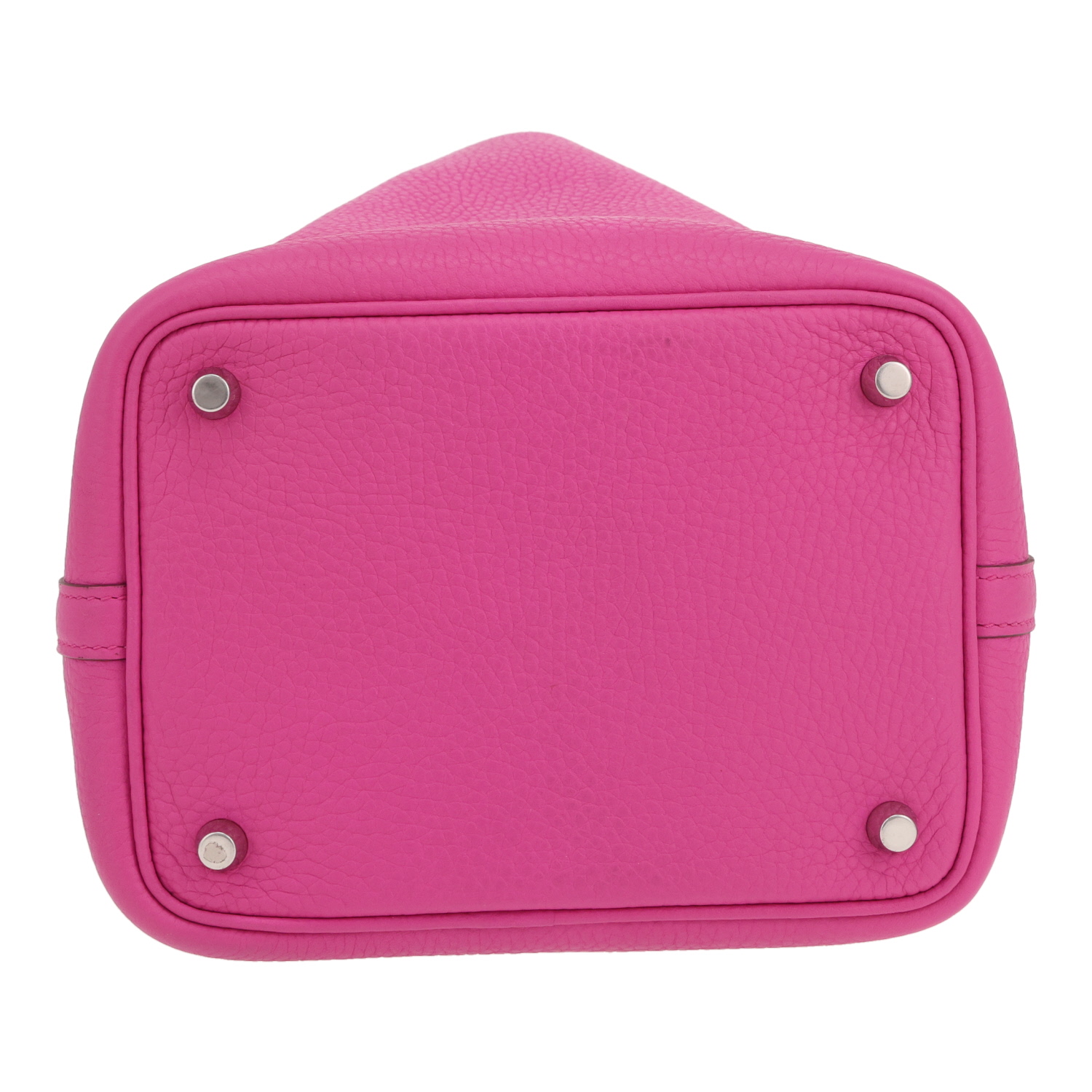 Bolso de mano Hermès  Picotin 18 cm en cuero taurillon clémence rosa - Detail D1