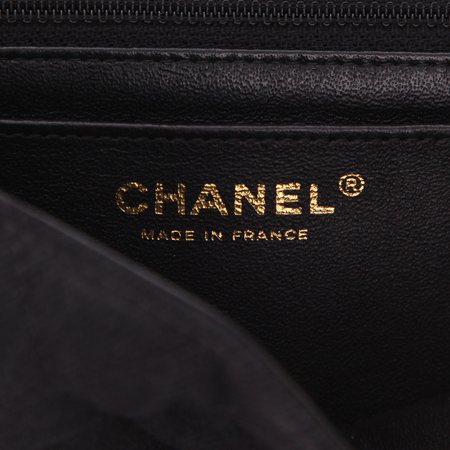 Borsa Chanel  Timeless in denim nero e tweed tricolore - Detail D2