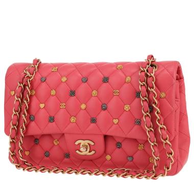 Sac à main Chanel  Timeless Classic en cuir matelassé rose