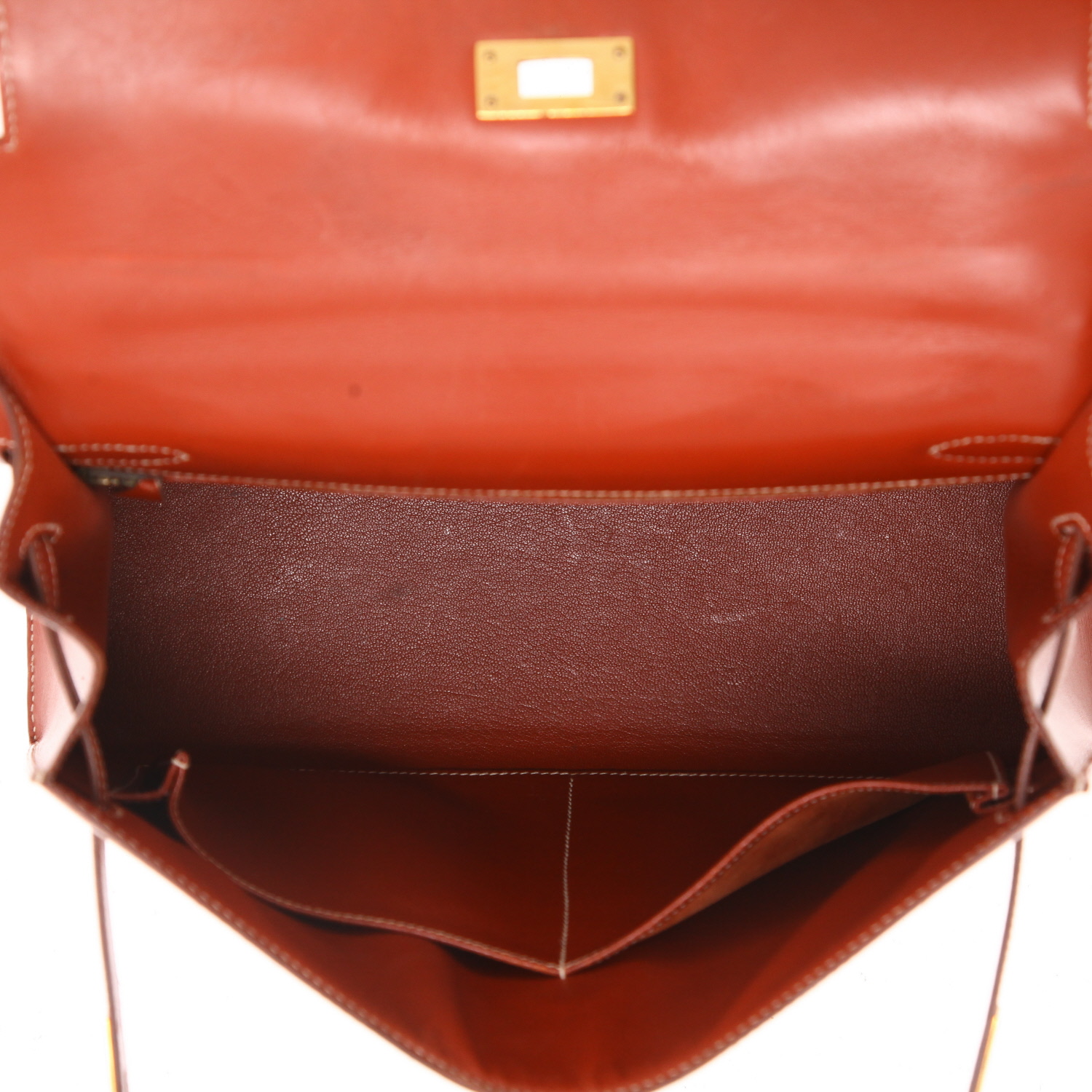 Borsa Hermès Kelly da 32 cm in pelle Box Etrusca - Detail D3