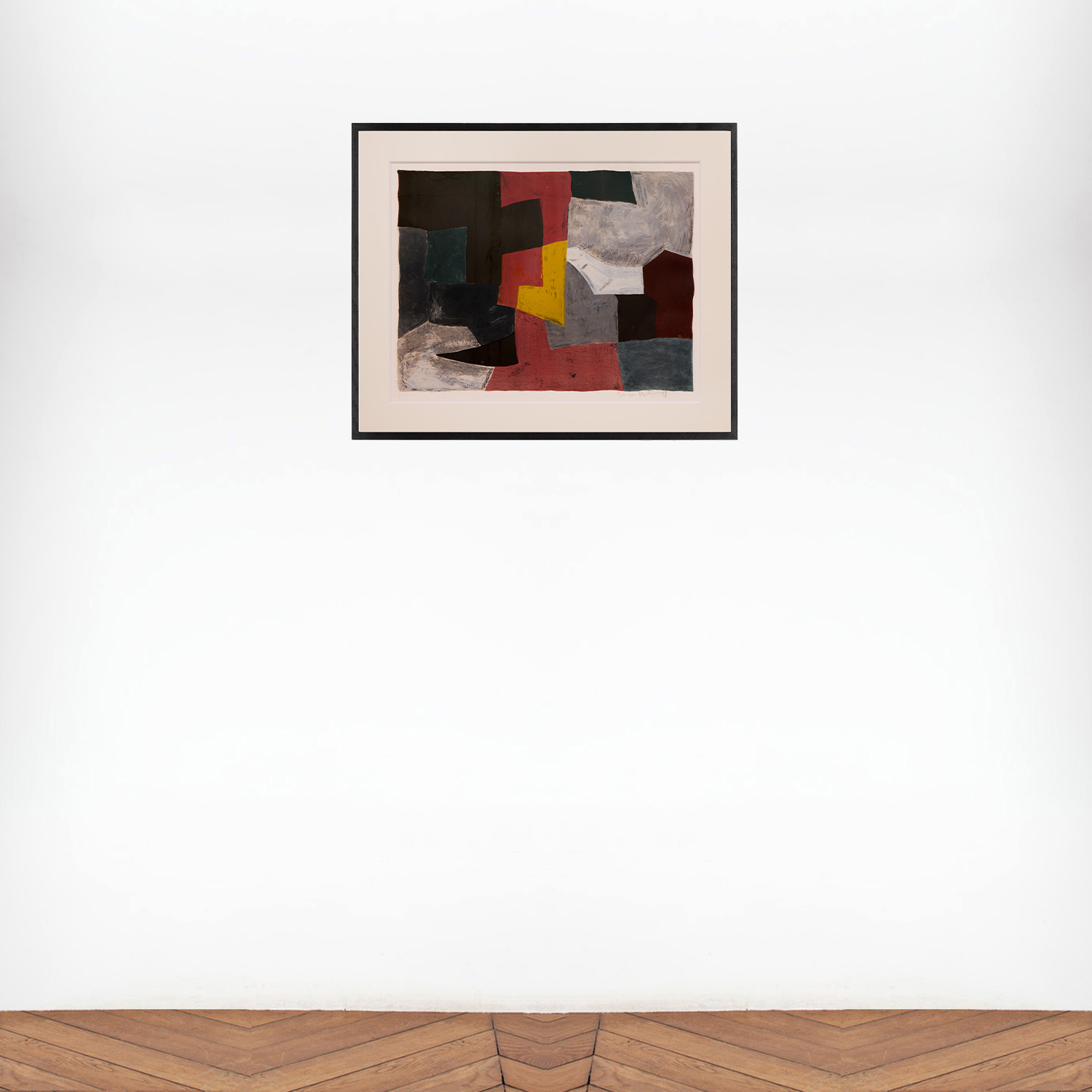 Composition grise, rouge et jaune - 1960 - Detail D4