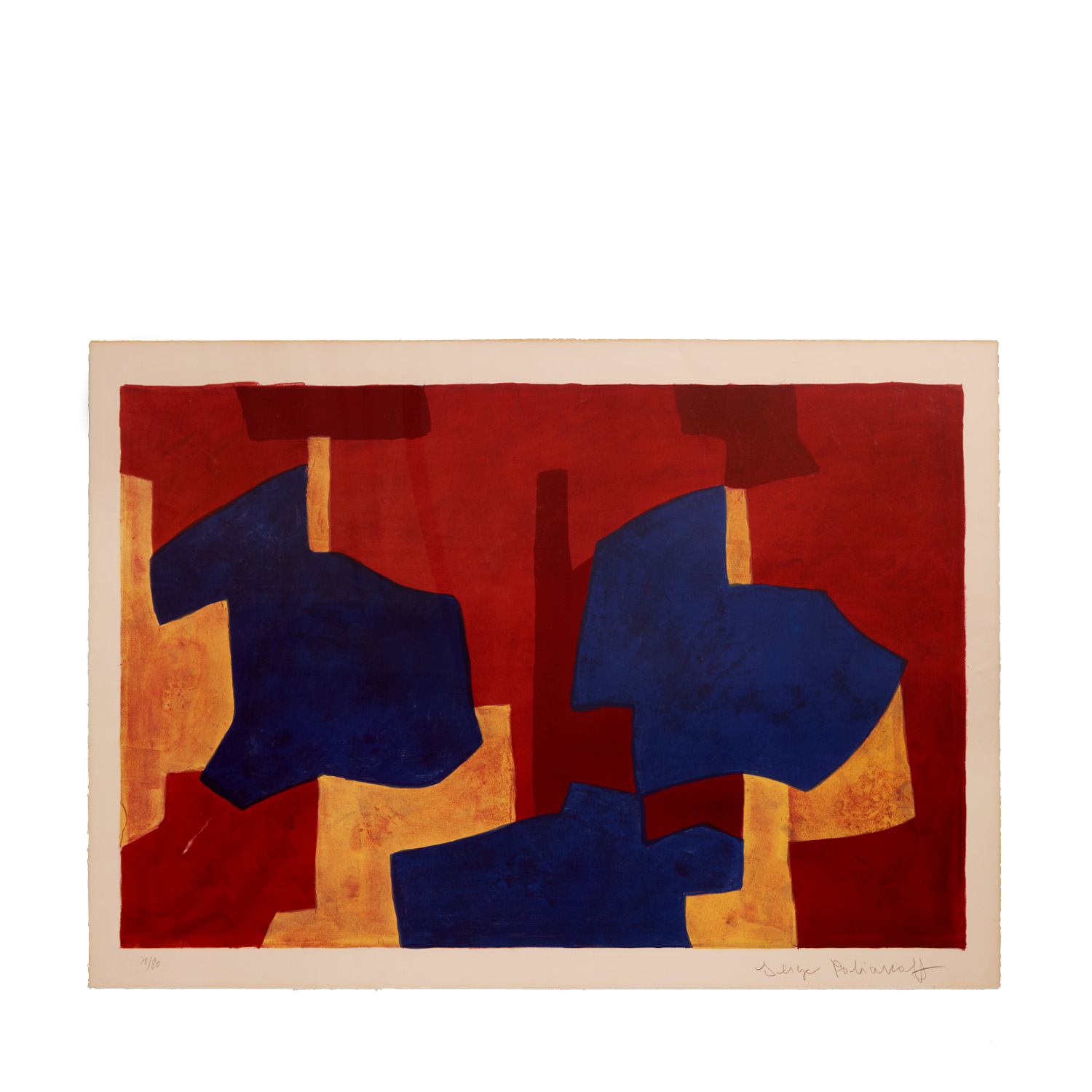 Composition jaune, bleue et rouge - 1969 - Detail D1