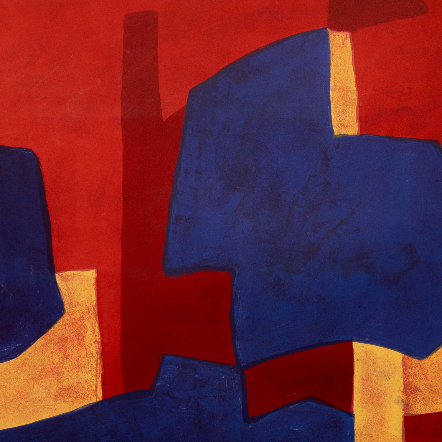 Composition jaune, bleue et rouge - 1969