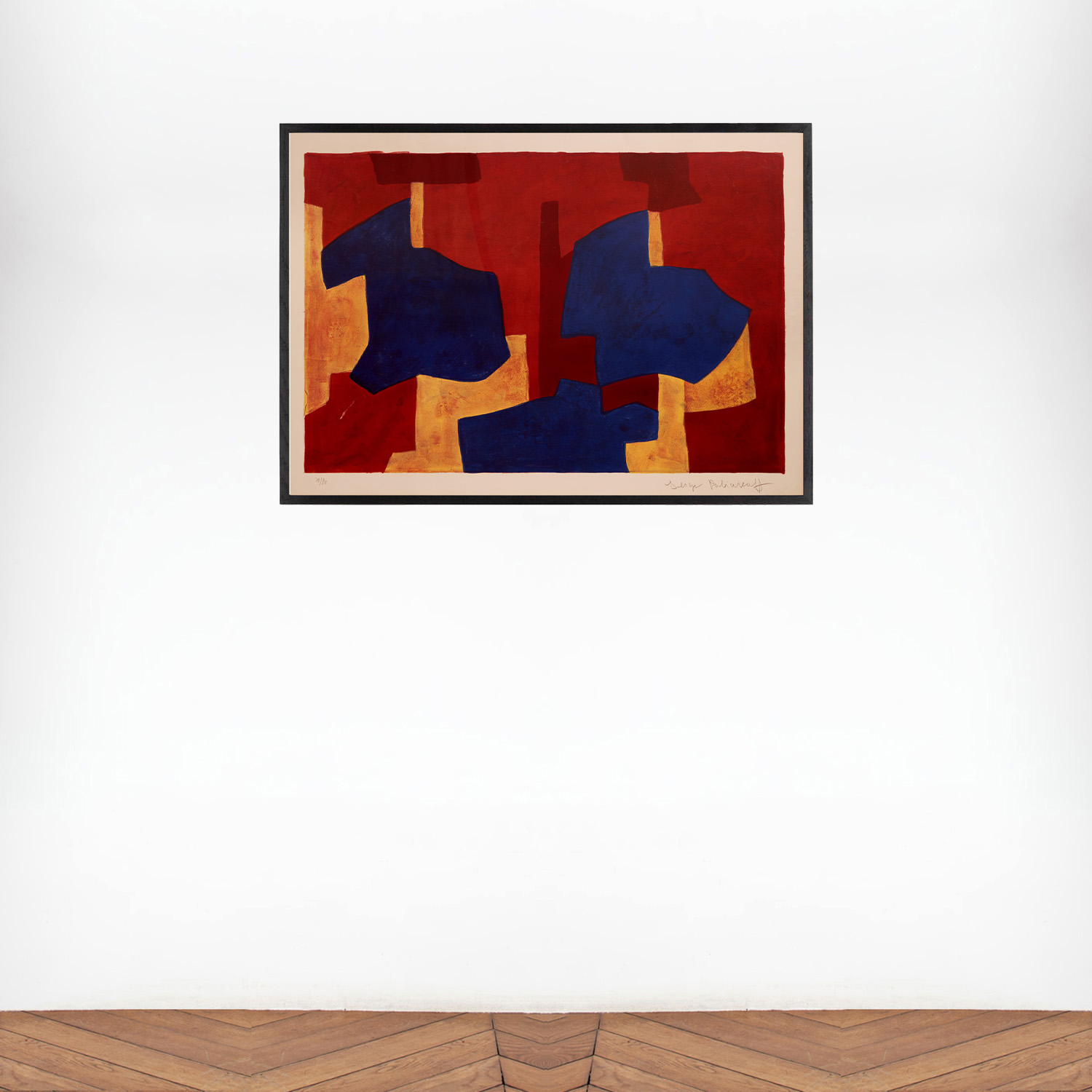 Composition jaune, bleue et rouge - 1969 - Detail D5