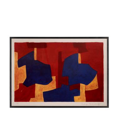 Composition jaune, bleue et rouge - 1969