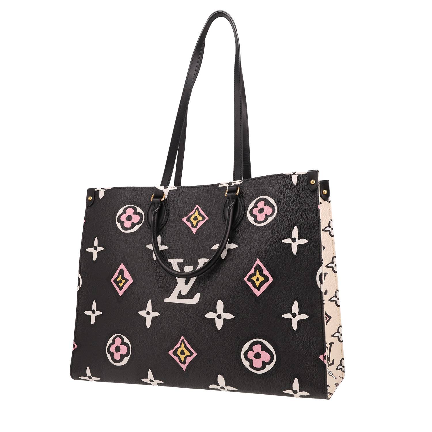 Sac Louis Vuitton Onthego Monogram Noir Rose Occasion Sac Louis Vuitton Onthego Monogram Noir Rose Occasion