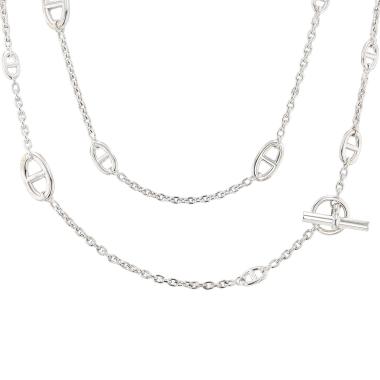 Collar Hermès Farandole 120 cm de plata