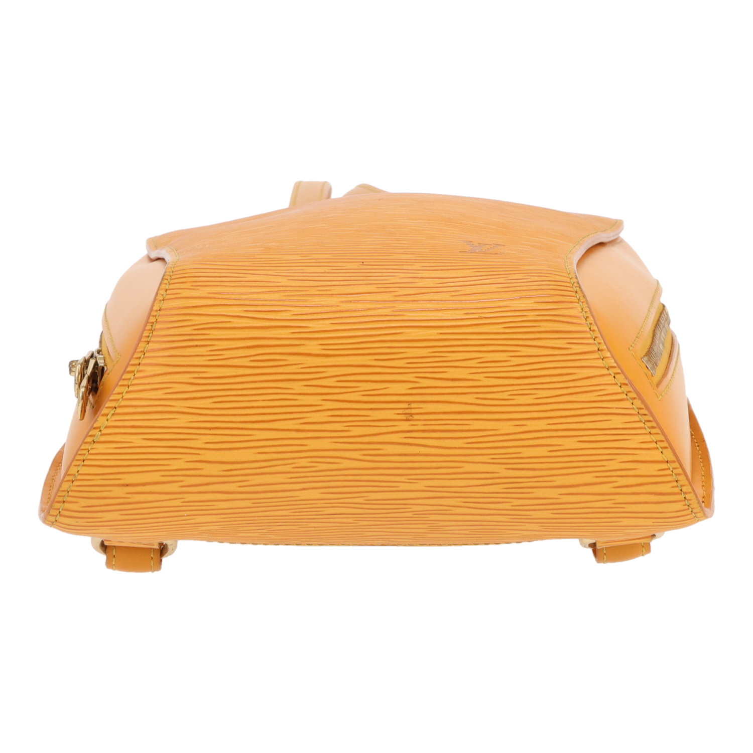 Zaino Louis Vuitton  Mabillon in pelle Epi gialla - Detail D1