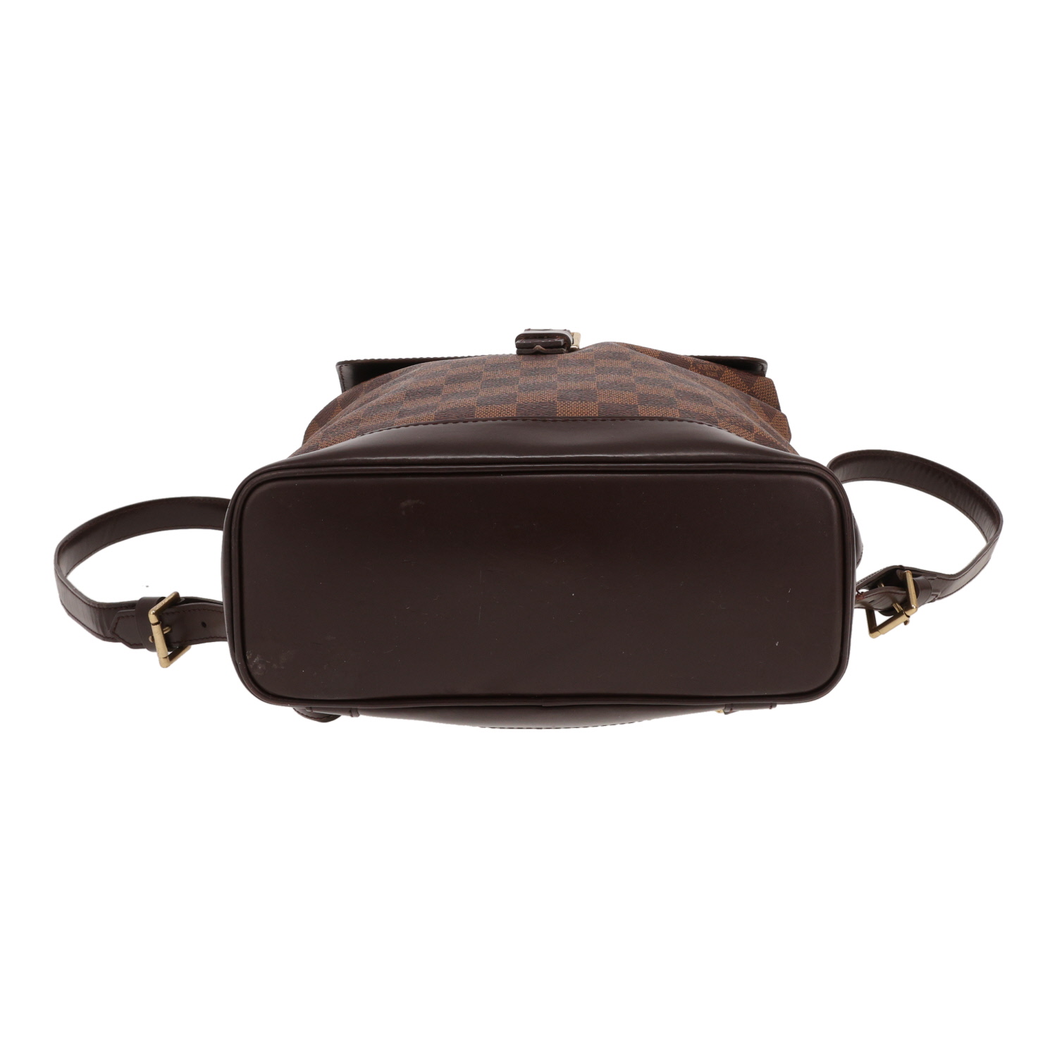 Zaino Louis Vuitton  Soho in tela a scacchi ebana e pelle marrone - Detail D1