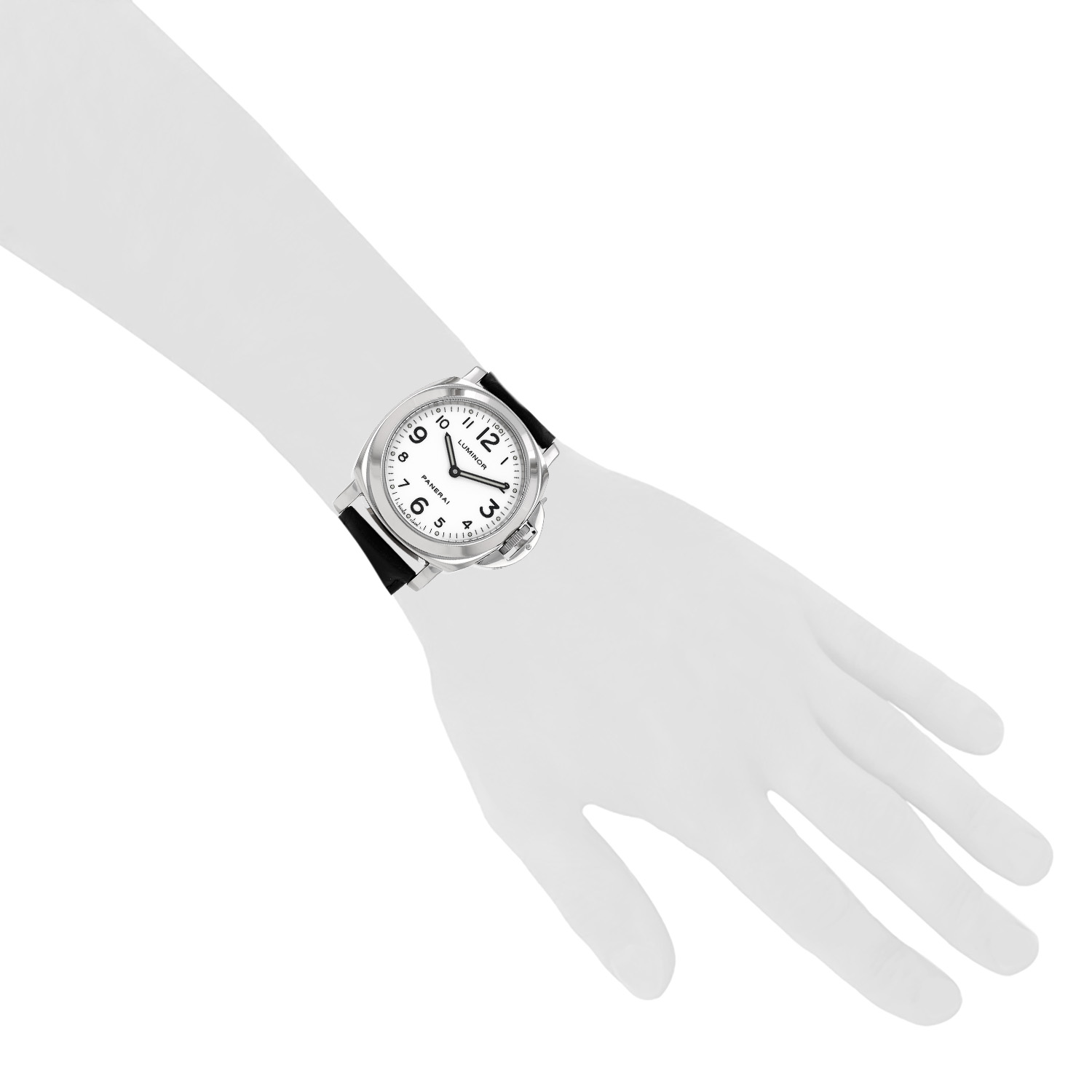 Panerai Luminor Base  in stainless steel Ref: Panerai - PAM00010  - Detail D1