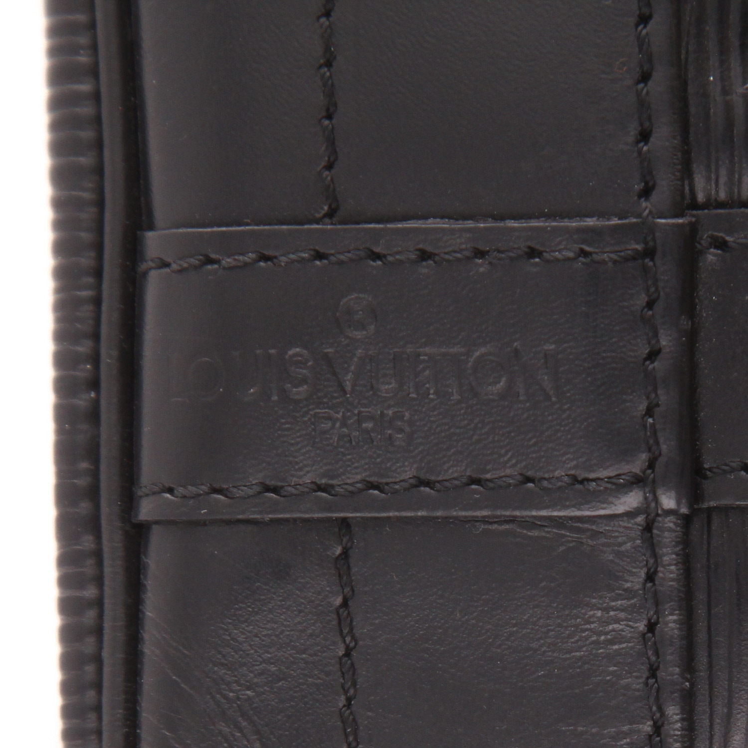 Sac à main Louis Vuitton  Grand Noé en cuir épi noir - Detail D2