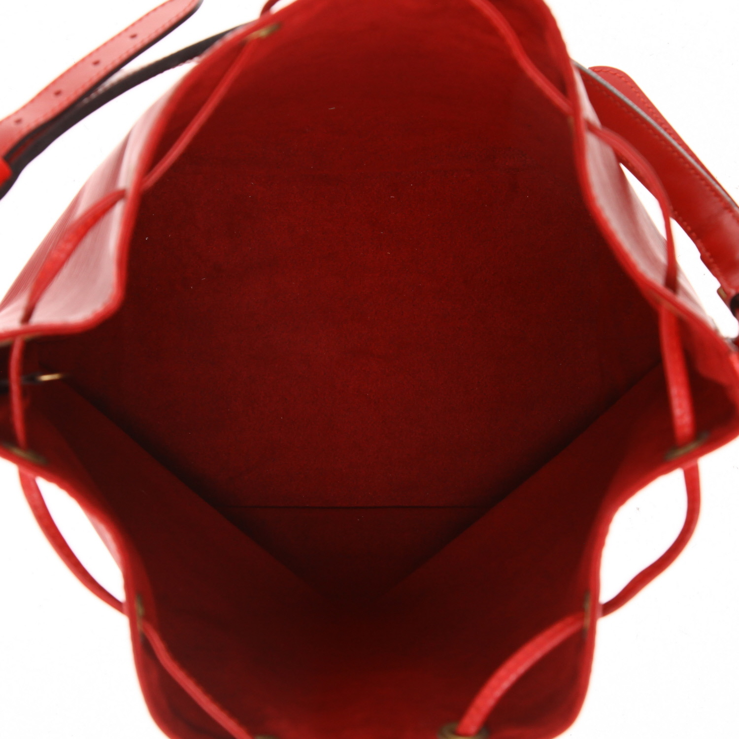 Borsa Louis Vuitton  Grand Noé in pelle Epi rossa - Detail D3