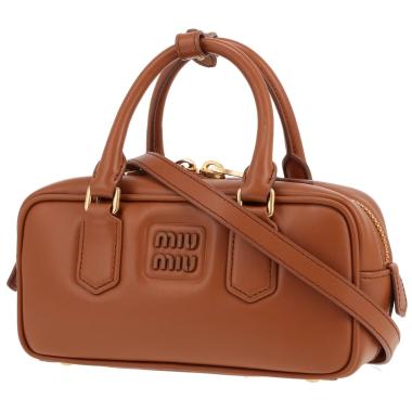 Bolso de mano Miu Miu  Arcadie en cuero marrón