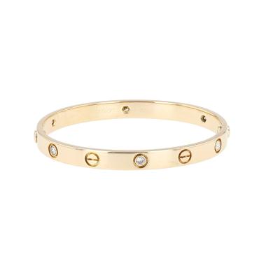 Bracciale Cartier Love 6 diamants in oro giallo e diamanti